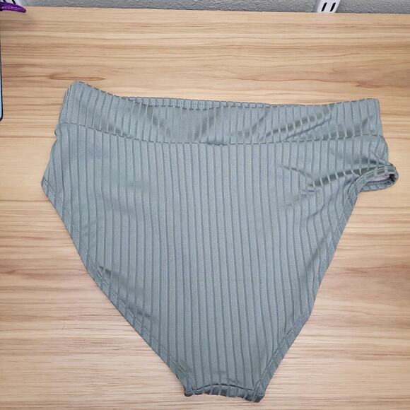 Aqua Couture Womens Olive Adjustable Strap Two Piece Bikini Set Size Medium - Picture 5 of 9